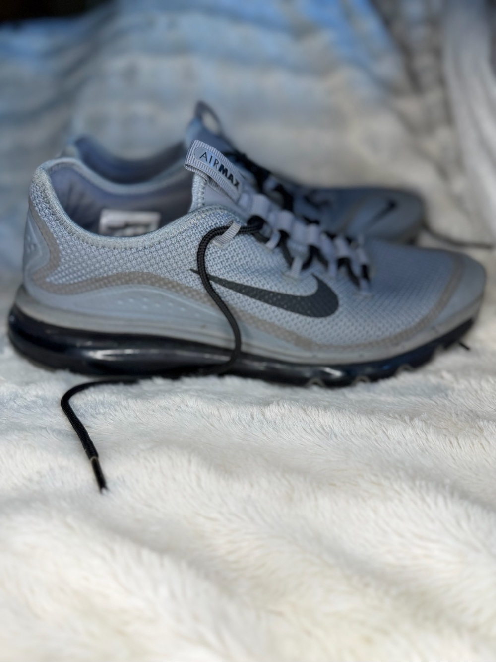 Nike Men’s Air Max Running Shoes Gray and Black